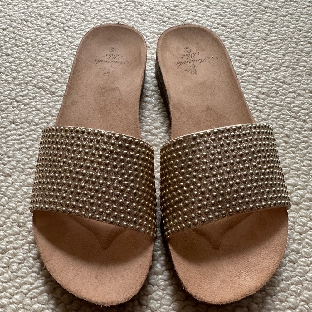 Gold sandals